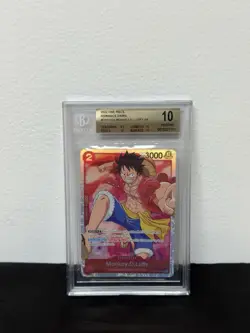 2022 One Piece Romance Dawn Monkey D. Luffy Op01-024 BGS 10 - Image 1
