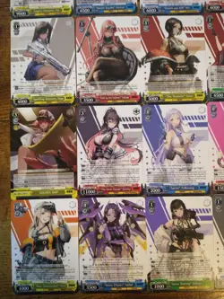 Beautiful 20 Weiss Schwarz NIKKE Card Lot - Anime Waifu Naga Ether Moran - Image 5