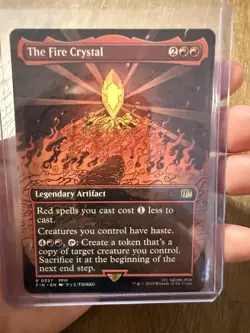 Magic the Gathering the Fire Crystal Borderless Card non-Foil 0337 - Image 1