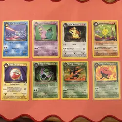 Vintage Pokemon TCG Non-Holo Rocket/Dark Bundle cards LP Inc Vileplume - Image 1