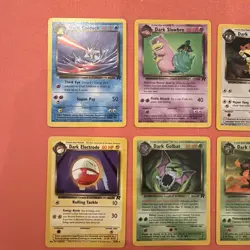 Vintage Pokemon TCG Non-Holo Rocket/Dark Bundle cards LP Inc Vileplume - Image 2