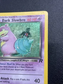 Pokemon Dark Slowbro 12/82 Team Rocket Holo Rare VLP EXCELLENT trading Card Tcg - Image 5