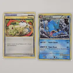 Pokemon Gyarados Holo 30/30 Lot 2010 HGSS Trainer Kit 18 Cards Water Deck LP - Image 5