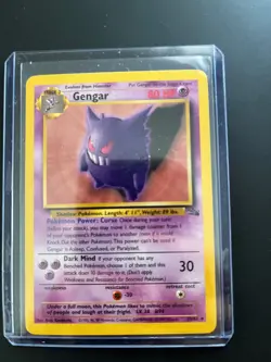 Gengar 20/62 Original Non Holo Rare Fossil Set Pokemon Card WOTC TCG LP - Image 2