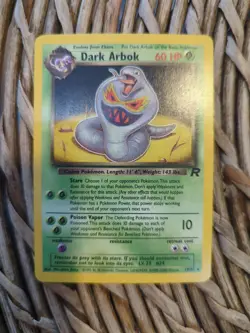 Dark Arbok 2/82 Holo Rare Team Rocket Set 2000 Pokemon TCG Card WOTC - Image 1