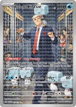 Trump's Eiscue Pokemon Card - ONE OF A KIND - Very Popular! - Image 1