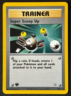 1st Edition Super Scoop Up - Neo Genesis - #98/111 - Vintage Pokemon Card WOTC - Image 1