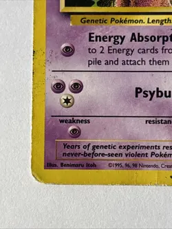 Mewtwo 14 Black Star Movie Promo WOTC Wizards Of The Coast Pokemon Card TCG - Image 5