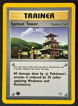 1st Edition Sprout Tower Neo Genesis - #97/111 - Vintage Pokemon Card 2000 WOTC - Image 1