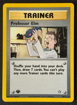 1st Edition Professor Elm Neo Genesis - #96/111 - Vintage Pokemon Card 2000 WOTC - Image 1