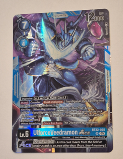 Digimon Card Game UlforceVeedramon Ace BT22-025 SR Cyber Eden - Image 1