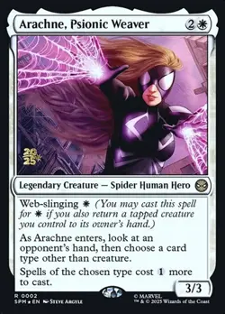 Arachne, Psionic Weaver - Foil Prerelease Promo SPM NM MTG - Image 1