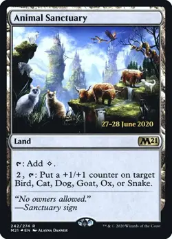 Animal Sanctuary - Foil Prerelease Promo Core Set 2021 LP MTG - Image 1