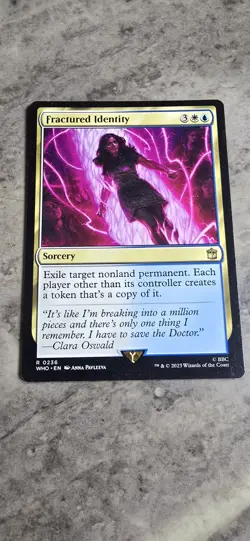 Fractured Identity Universes Beyond: Doctor Who Regular Sorcery Rare MTG NM - Image 1