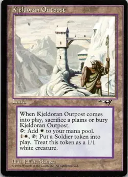 MTG Magic The Gathering Kjeldoran Outpost Alliances Played See Scan E - Image 1