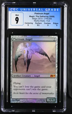 PLATINUM ANGEL 2010 Core Set Foil Mythic CGC 9 Q+ MTG [Nostalgium] - Image 1