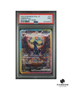PSA 9 MINT Umbreon ex Special Art Rare 217/187 SAR Pokemon Terastal Festival ex - Image 1