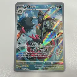 Pokemon Grafaiai 223/193 Paldea Evolved Illustration Rare Full Art Holo Beast - Image 1