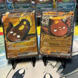 Pokemon TCG Stunfisk Ex 252/217 & 114/217 Ascended Heroes Mint/NM - Image 1