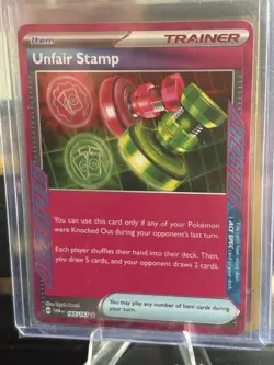 Unfair Stamp 165/167 Pokemon Twilight Masquerade Ace Spec Rare NM - Image 1
