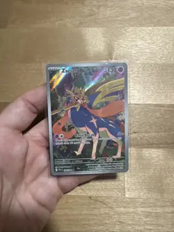 Zacian 100/094 Illustration Rare Pokemon TCG Phantasmal Flames Near Mint - Image 2