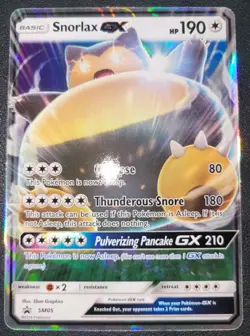 Pokemon TCG Snorlax GX Full Art SM05 Promo - Image 2