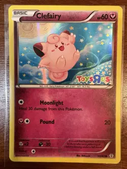 CLEFAIRY Generations XY Series POKEMON Holo Toys R Us Stamp 50/83 MP - Image 1