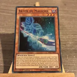 Carte Yu Gi Oh Baton Du Magicien Mp17 Fr074 Super Rare - Image 2