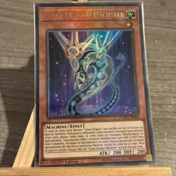CARTE Yu Gi Oh CYBER DRAGON NACHSTER DUPO-FR036 1ere edition - Image 2