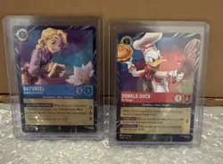Disney Lorcana Magical Places Epcot 2026 Rapunzel & Donald Duck Promo Set Of 2 - Image 1