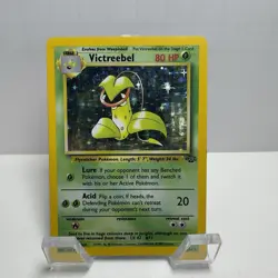 Pokemon Victreebel Jungle 14/64 Holo Rare 80HP Nintendo 1999 Card English - Image 1