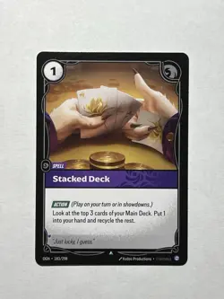 Stacked Deck 183/298 - Riftbound TCG League of Legends Origins Regular - Image 1