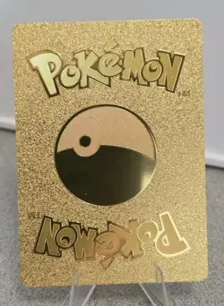 Pokemon Morpeko V 170hp Gold Foil Fan Art Collector Card TCG Rainbow - Image 2