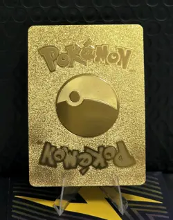 Pokemon Morpeko VMAX 300hp Gold Foil Fan Art Collector Card TCG - Image 2