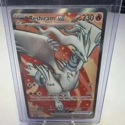 Pokemon Reshiram EX 158/086 Basic Holo Dragon 230 HP 130+ Attack TCG Card - Image 1