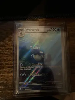 Wartortle 171/165 Illustration Rare SV 151 – Full Art Holo Pokemon Card NM - Image 2