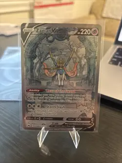 Pokemon Cards Zacian V GG48/GG70 Crown Zenith Galarian Gallery Holo Rare V NM *3 - Image 3