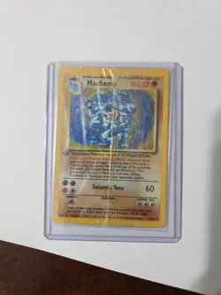 Machamp 8/102 Base Set Holo Rare Unlimited 100 HP Pokemon TCG Card 1st Edition - Image 1