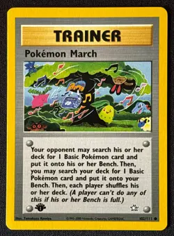 1st Edition Pokemon March - Neo Genesis - #102/111 - Vintage Pokemon Card WOTC - Image 1