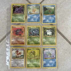 Old Pokemon Cards VINTAGE Collection Lot Of 9 Cards - Image 1