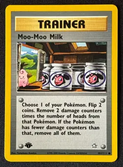 1st Edition Moo‑Moo Milk Neo Genesis - #101/111 - Vintage Pokemon Card 2000 WOTC - Image 1