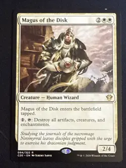 1x Magus of the Disk (094) Commander 2020 LP MTG Magic the Gathering x1 MKE - Image 1