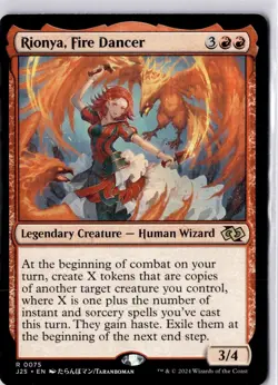 Rionya, Fire Dancer (Anime) Foundations Jumpstart Regular NM R 0075 - Image 1