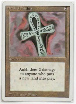 MTG: Revised Edition: Ankh of Mishra: Moderately Played Condition - Image 1