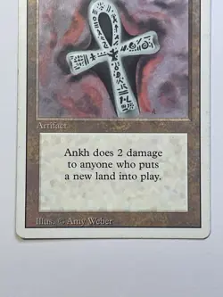 MTG Ankh of Mishra MP Revised Edition Regular Magic The Gathering - Image 4