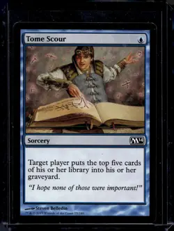 MTG Magic the Gathering Tome Scour (75/262) Magic 2014 LP - Image 1
