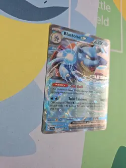 Pokemon TCG Blastoise EX Stellar Crown Stamped Holo Double Rare Card 030/142 - Image 4