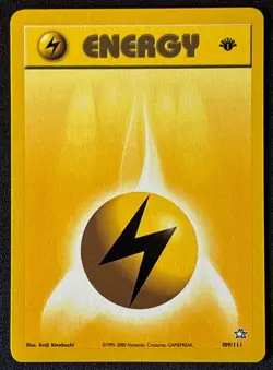 1st Edition Lightning Energy Neo Genesis - #109/111 - Vintage Pokemon Card WOTC - Image 1