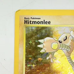 Pokemon TCG Hitmonlee Fossil 7/62 Unlimited Holo Rare Vtg 1999 Card - MP - Image 5