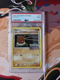PSA 9 diglett 11/16 pokemon rumble - Image 1